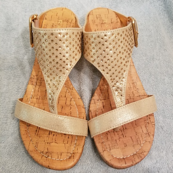 rampage gold sandals